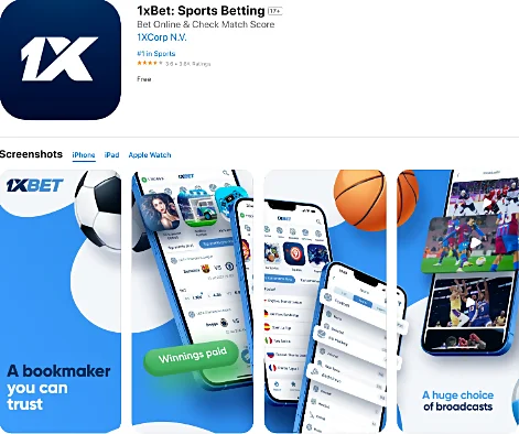 1xbet iOS uygulaması